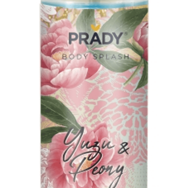 Prady Body Splash Yuzu & Peony - Frasco de 250 ml - Spray Pulverizador 1