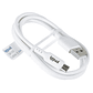 iggual cable USB-A/micro-USB 100 cm blanco - Miniatura 2