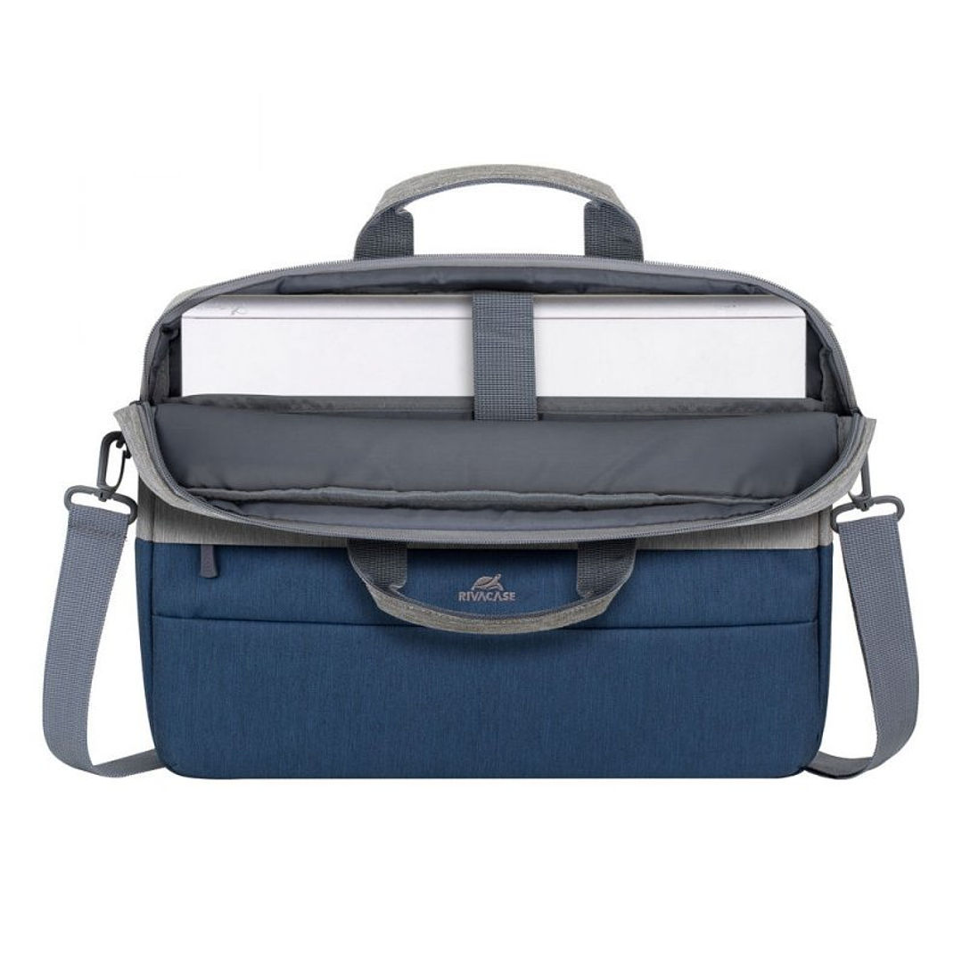RIVACASE 7532 Grey/blue Prater Maletín 15,6