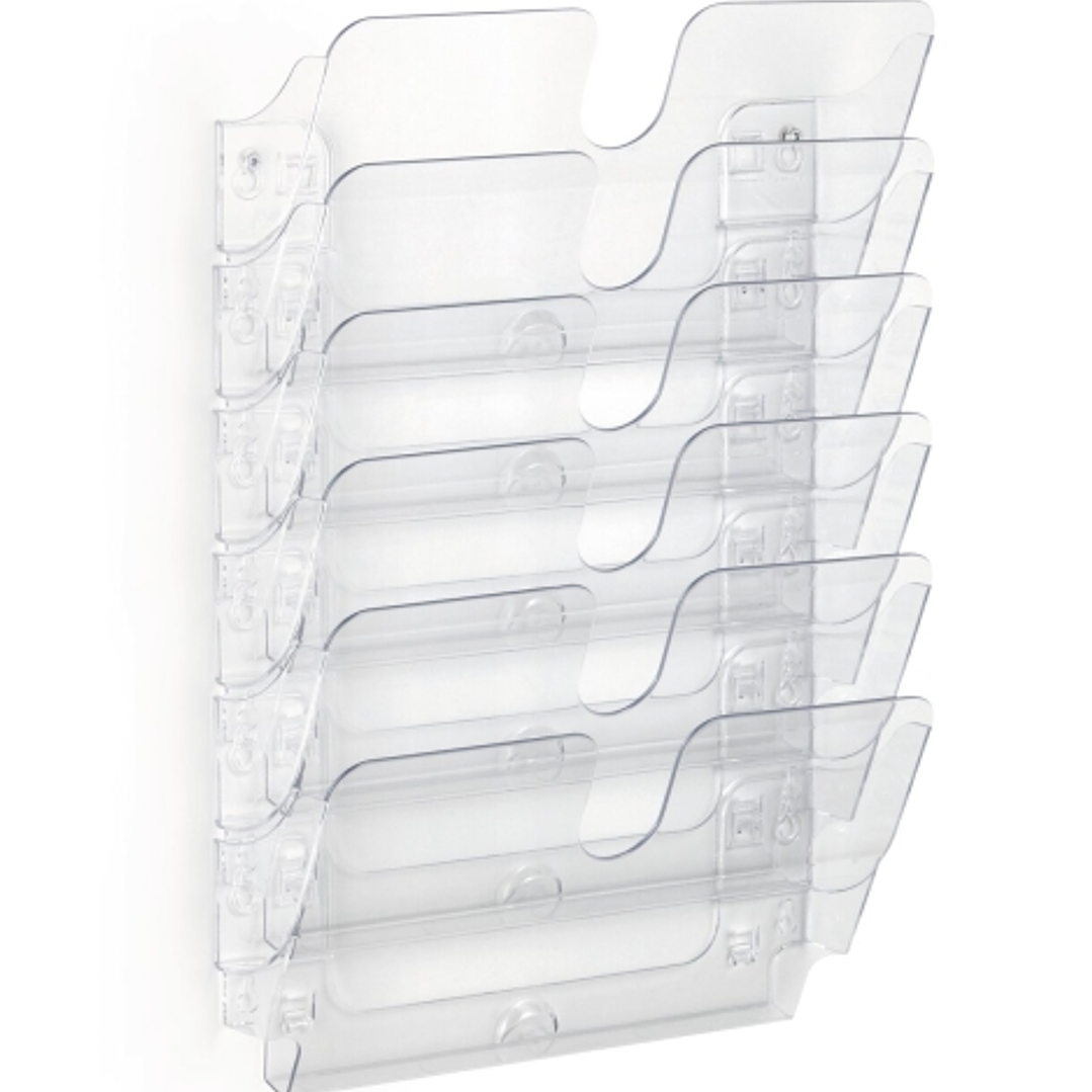 Durable Flexiplus 6 Dispensador para Folletos A4 Horizontal - Transparente 1