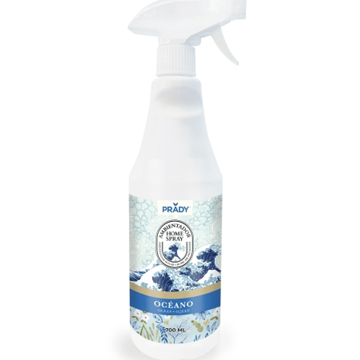 Prady Ambientador Home Spray Oceano - Frasco de 700 ml - Spray Pulverizador 1