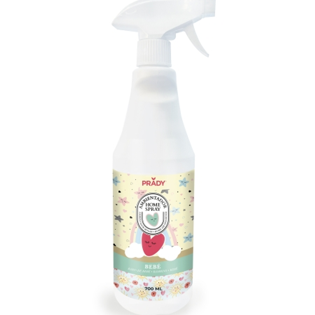Prady Ambientador Home Spray Bebe - Frasco de 700 ml - Spray Pulverizador 1