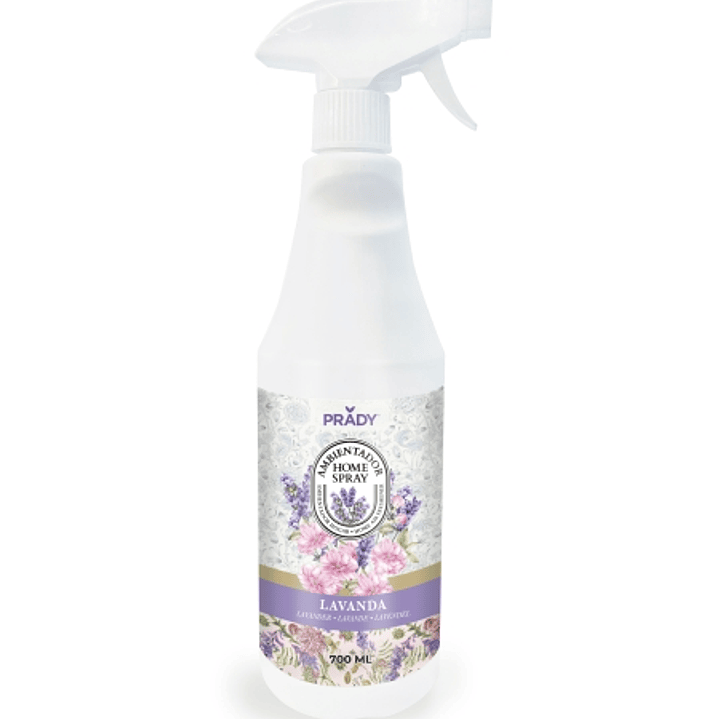 Prady Ambientador Home Spray Lavanda - Frasco de 700 ml - Spray Pulverizador 1