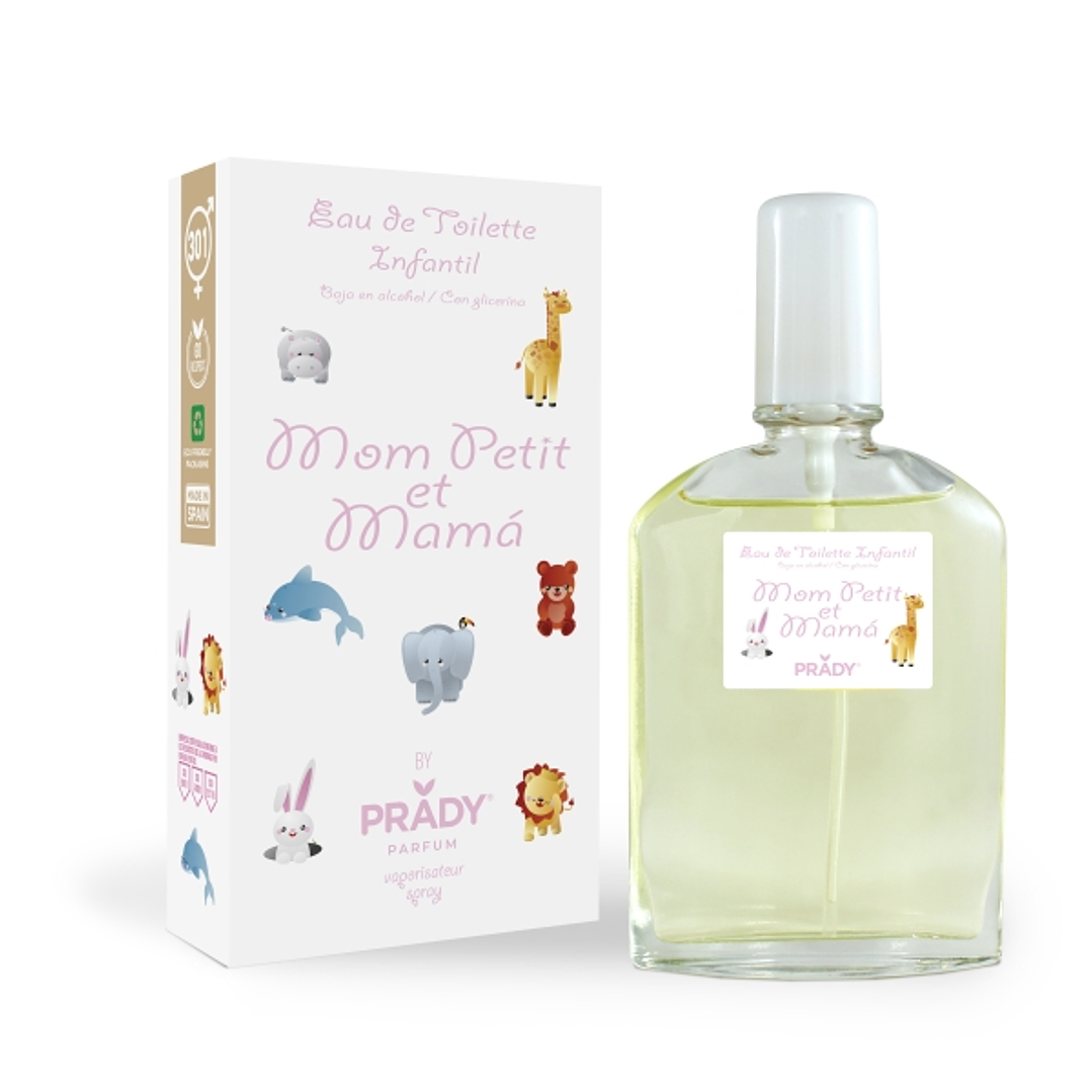 Prady Colonia Infantil Mom Petit et Mama - Frasco de 90 ml - Spray Pulverizador 1