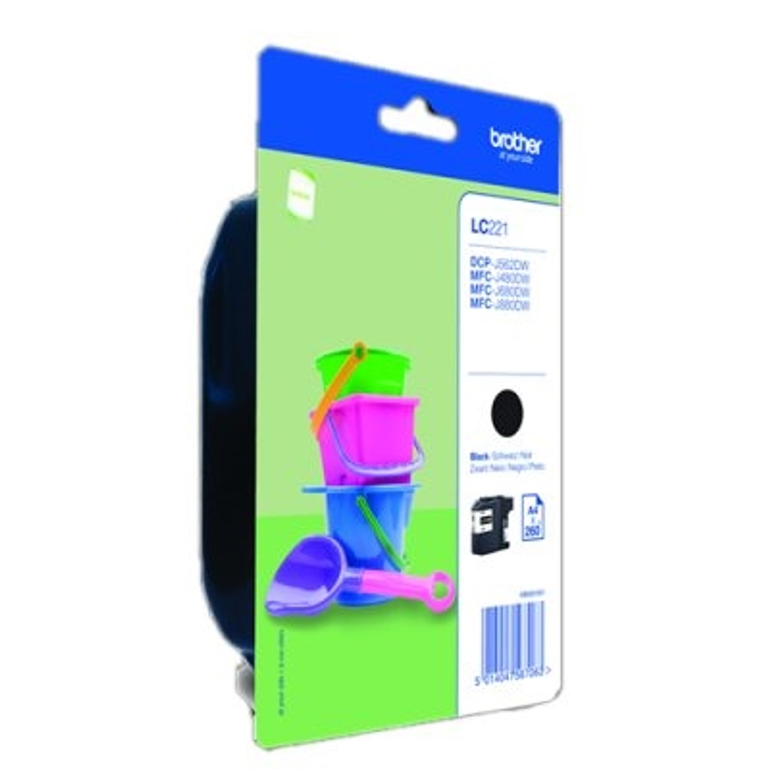 Brother Cartucho LC221BKB Negro 1