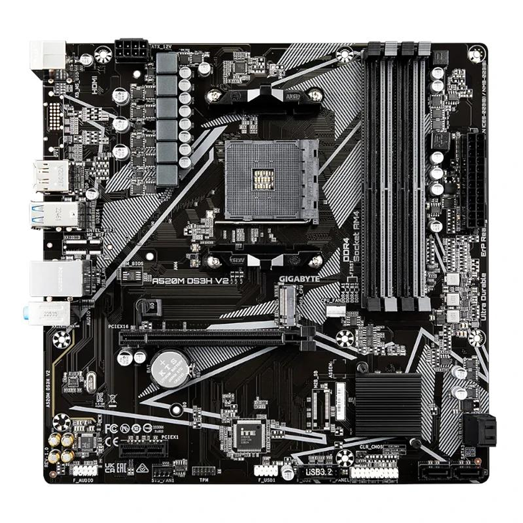 Gigabyte Placa Base A520M DS3H V2  mATX AM4 2