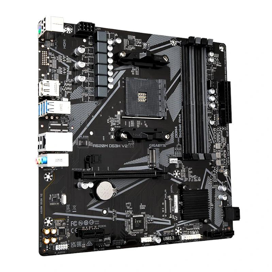 Gigabyte Placa Base A520M DS3H V2  mATX AM4 3