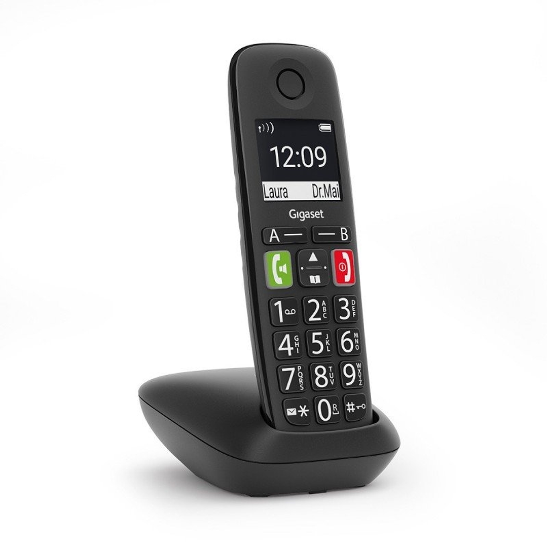 Gigaset E290 Inalámbrico DECT Duo Negro 1