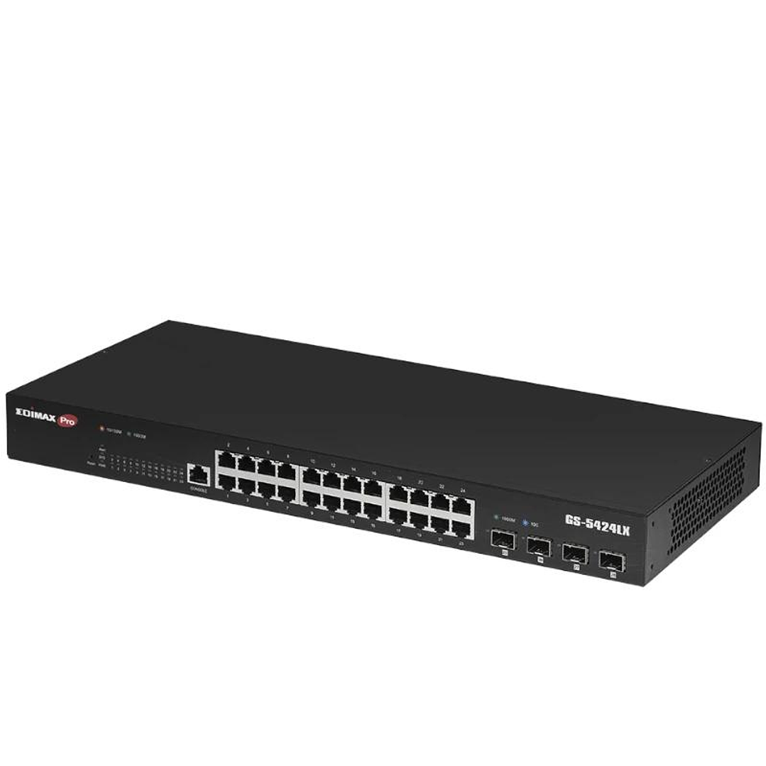 Edimax GS-5424LX 24xGb 4x10Gb SFP+ 1xConsola 3
