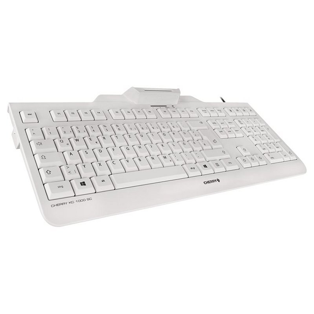 Cherry Teclado+Lector Chip Integrado (DNIe) Blanco 4