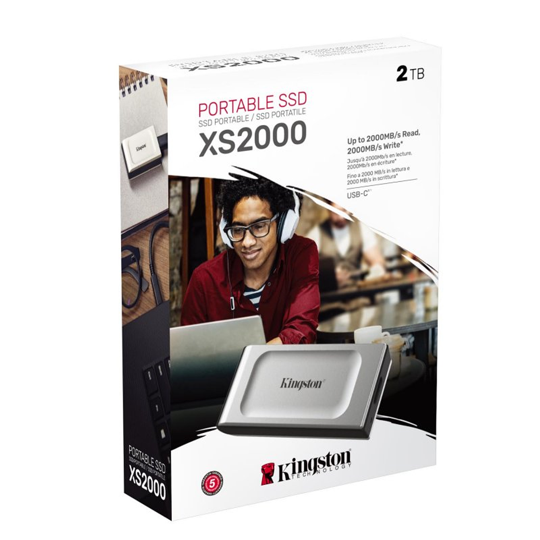 Kingston XS2000 Portable SSD 2Tb USB 3.2 tipo-C 3