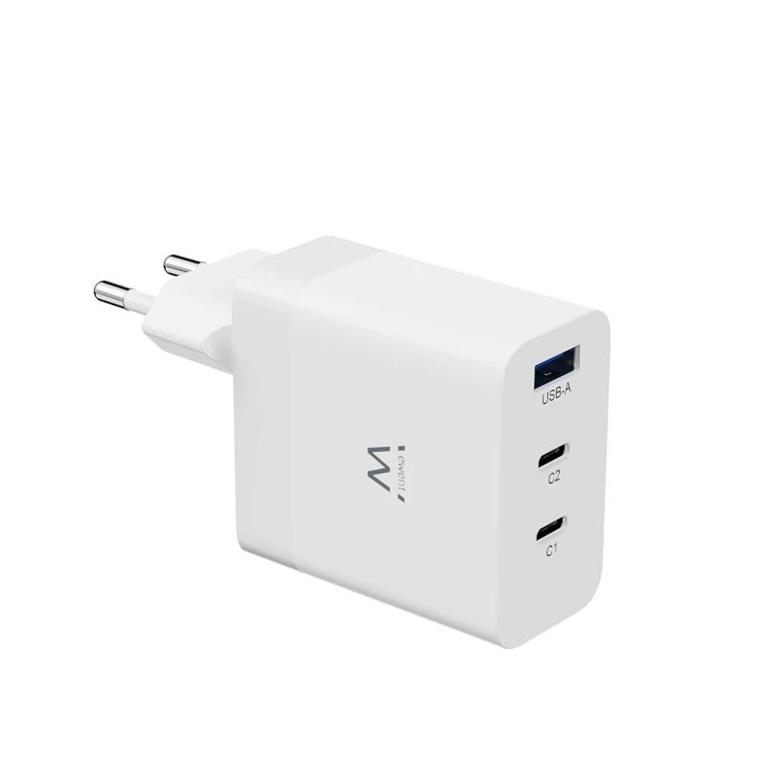 EWENT Cargador carga rapido 65w usb-c y usb-a 1