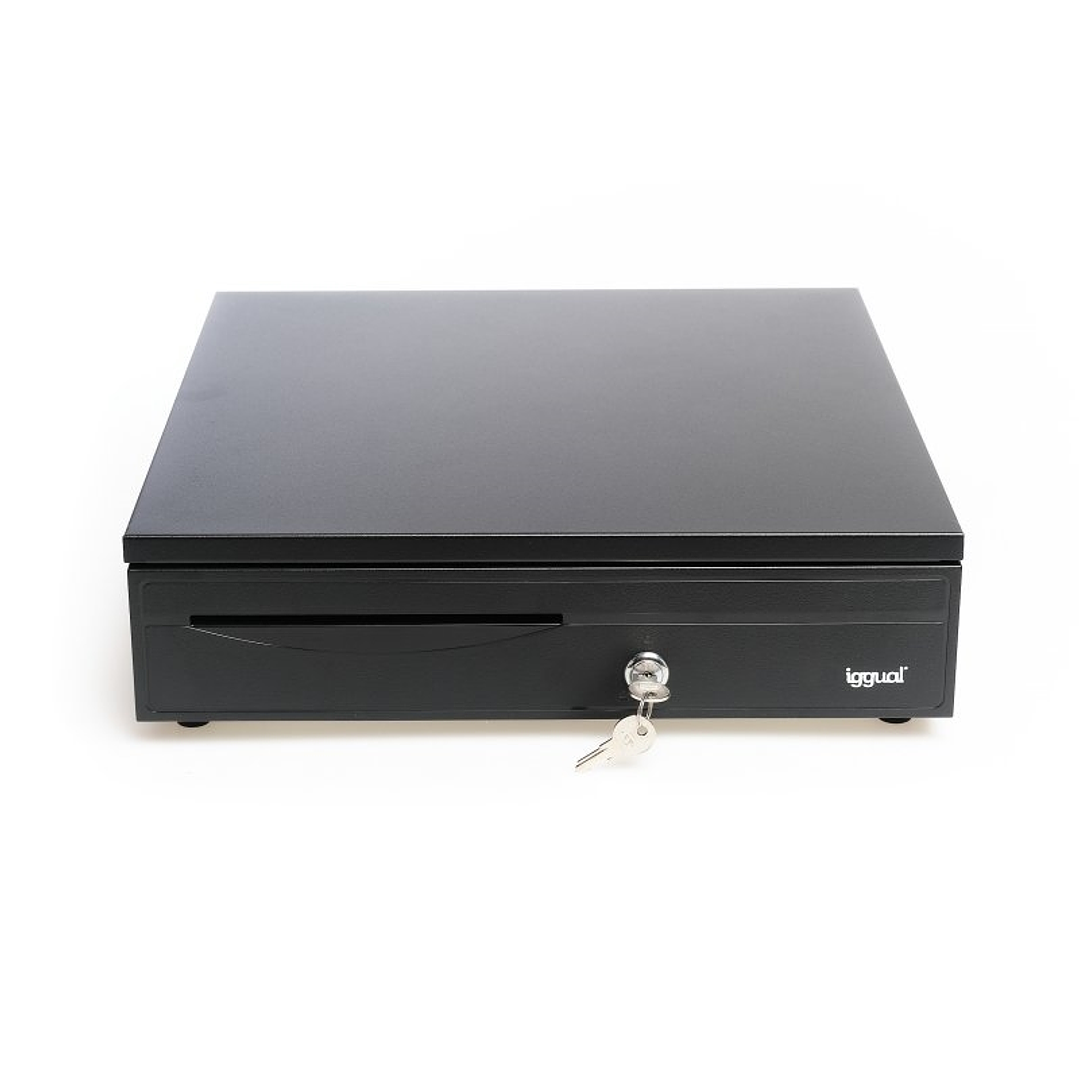 iggual Cajón Portamonedas IRON-30 42cm 5+5 negro 1