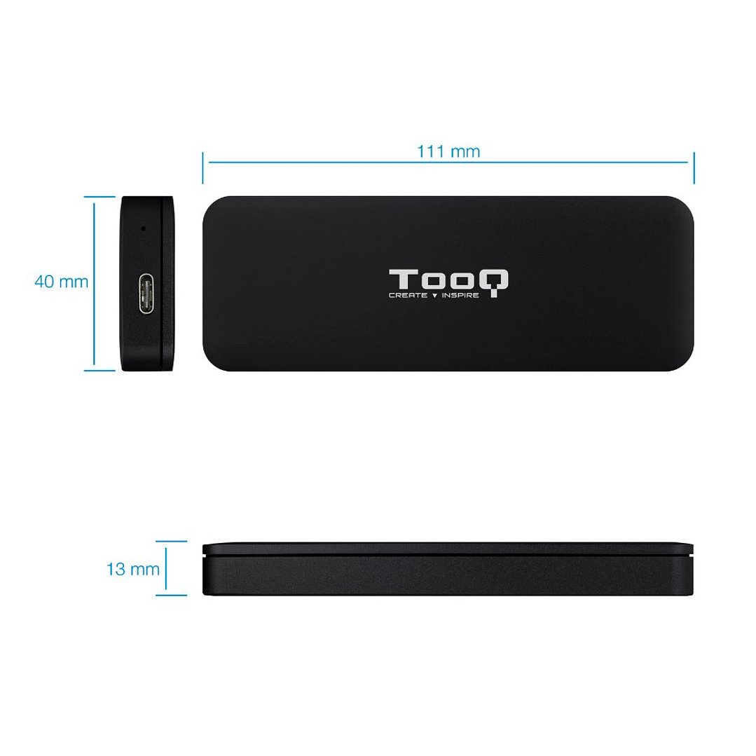 Tooq Caja Externa para SSD M.2 NVMe PCIe 3