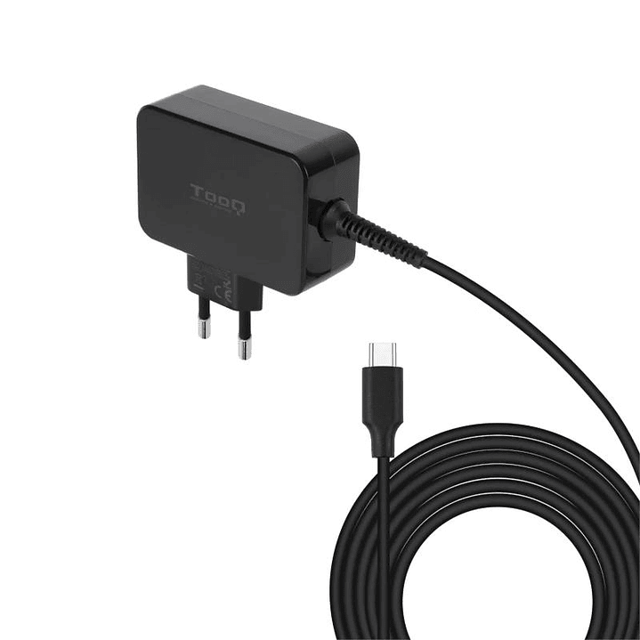 Tooq Cargador portátil GAN USB-C PD 45W Negro 3