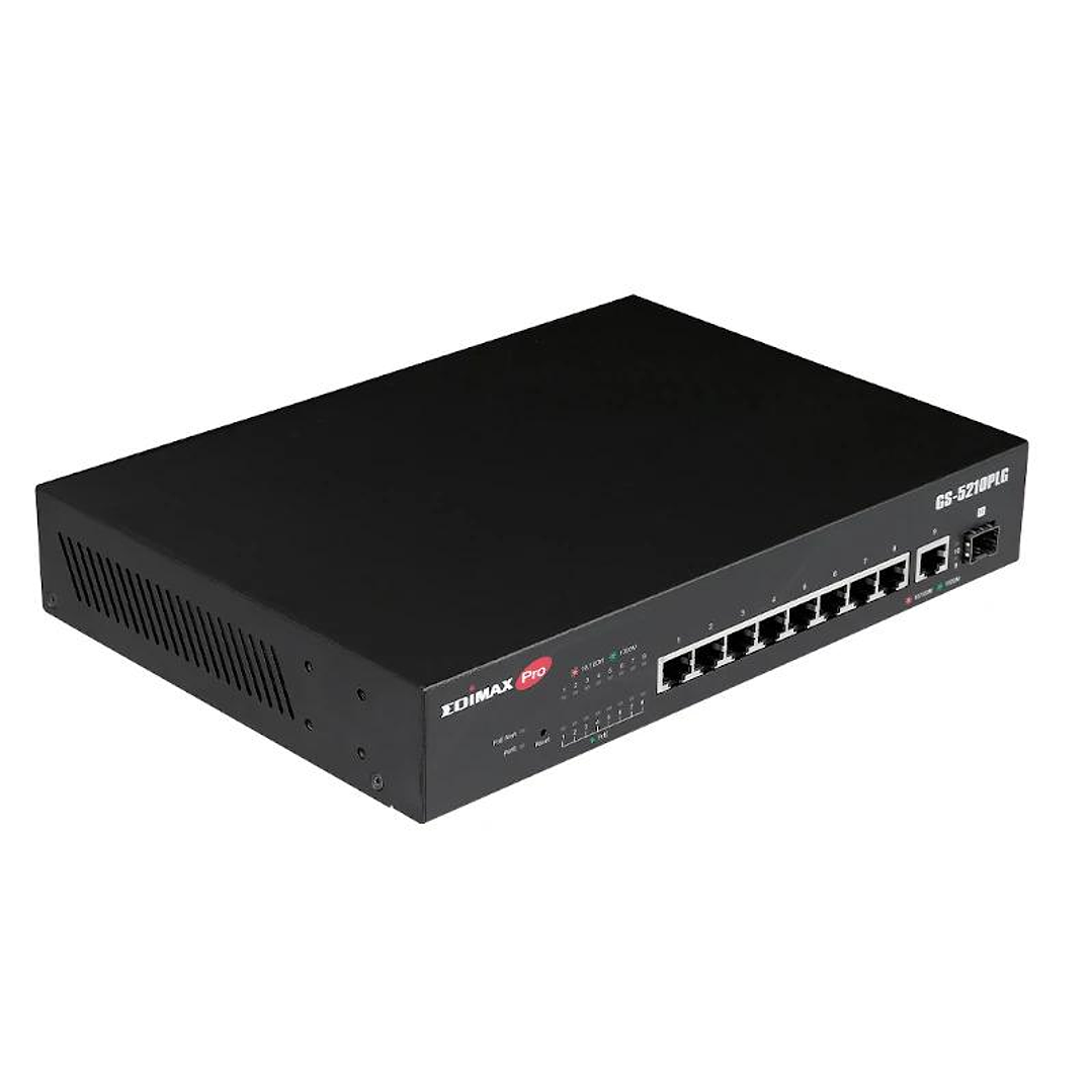 Edimax GS-5210PLG Switch 10xGbE LR PoE+ (1xSFP) 4