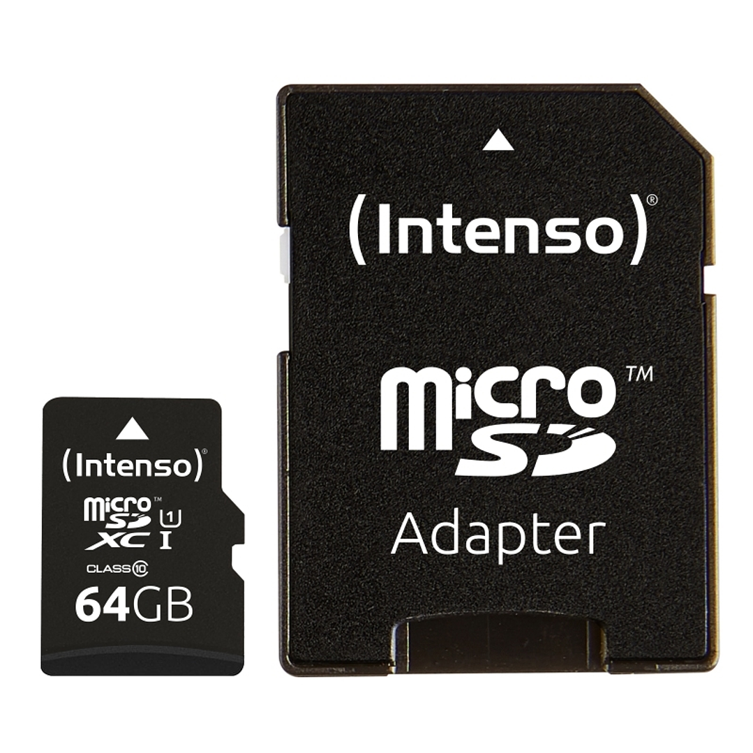 Intenso 3423490 Micro SD UHS-I Premium 64GB c/adap 1
