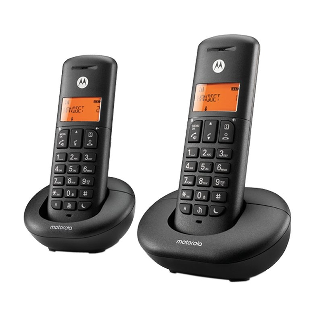 MOTOROLA E202 Telefono DECT Call Blocking Duo 1