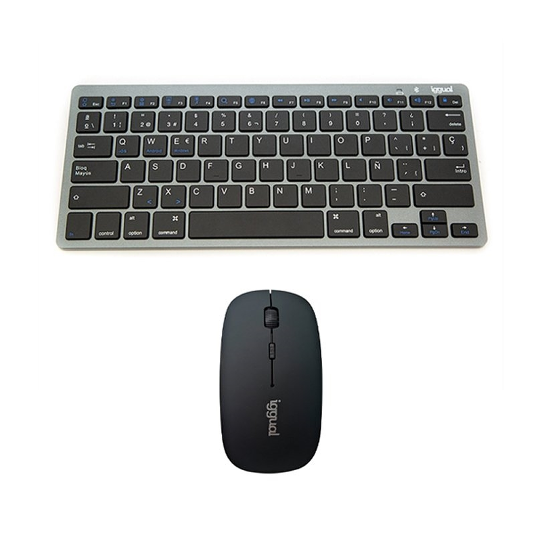 iggual Kit bundle teclado + ratón Bluetooth 1