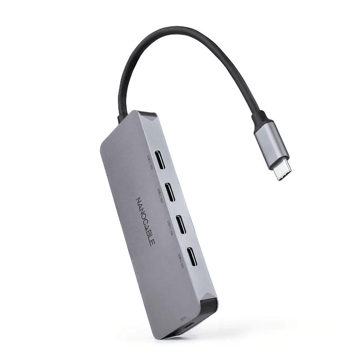 Nanocable HUB USB-C/M a 4xUSB-C/H + USB-C PD 100W 3