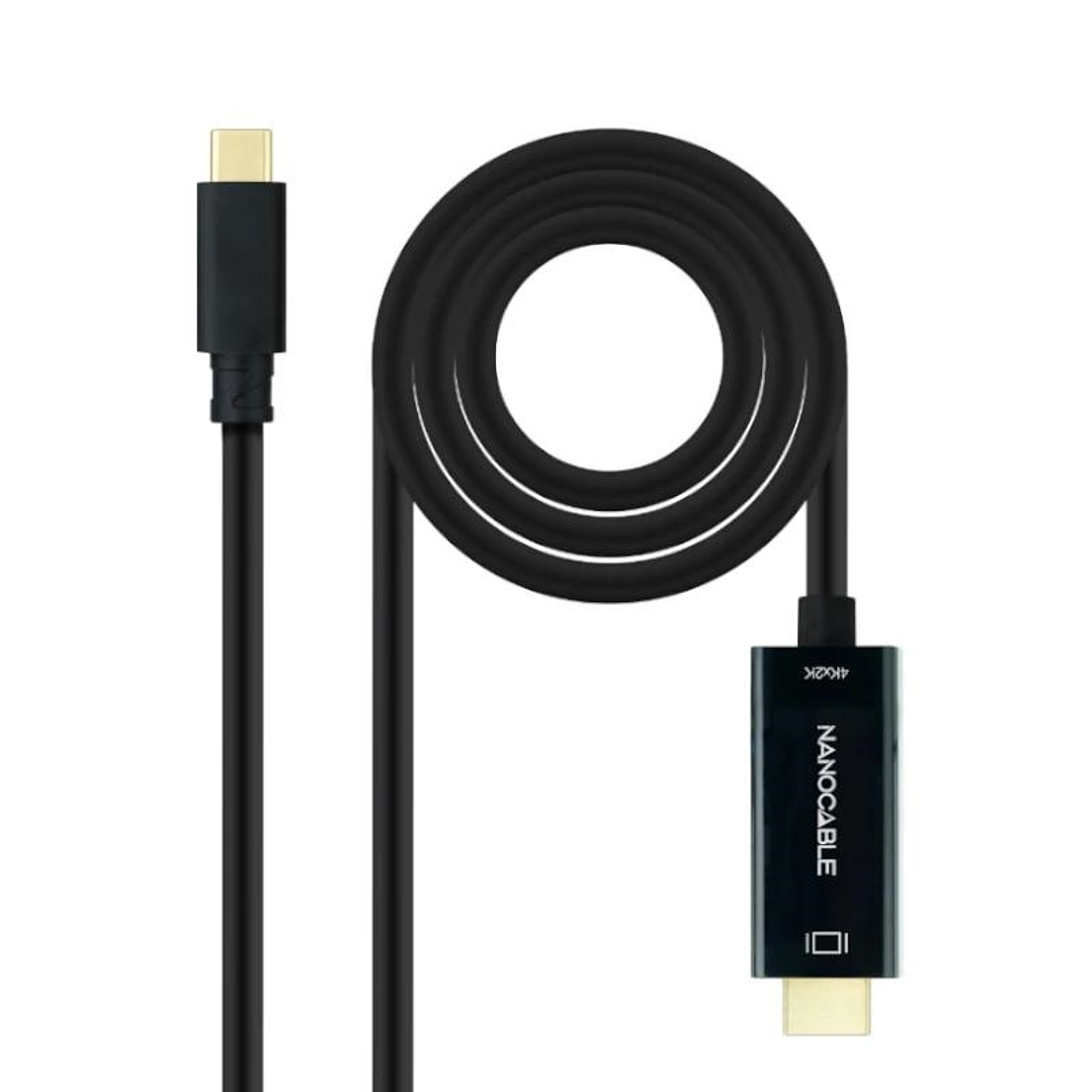 Nanocable Conversor USB-C a HDMI 1.4 4K@30HZ 1.8 m 1