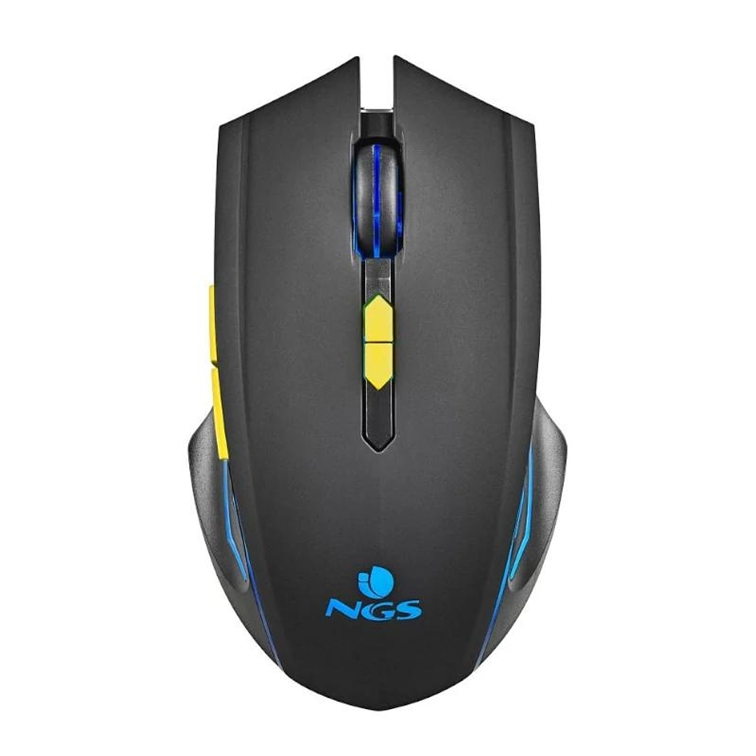 NGS RATON GAMING INALAMBRICO CON LUCES LED 1