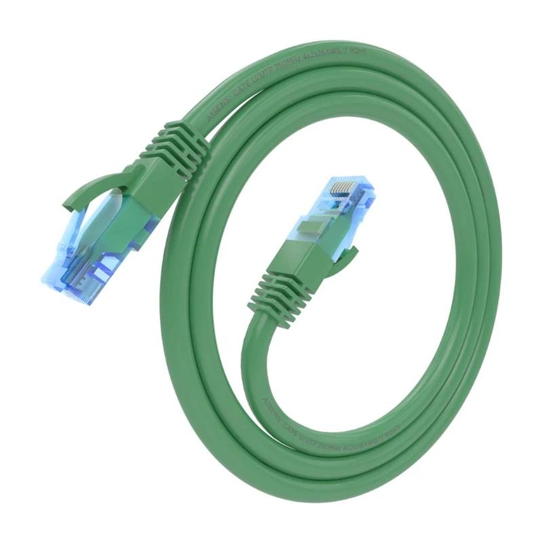 Aisens Cable RJ45 CAT.6 UTP AWG26 CCA Verde 0.5m 2