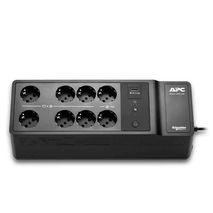 APC Back-UPS  500VA/300W 8 Schuko 1 USB A 3