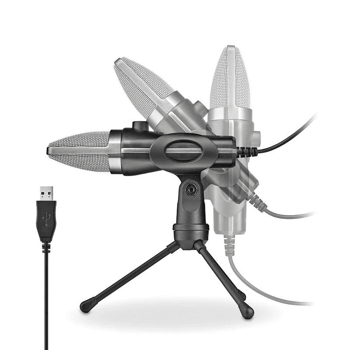 NGS Micrófono PC Usb con soporte tripode 3
