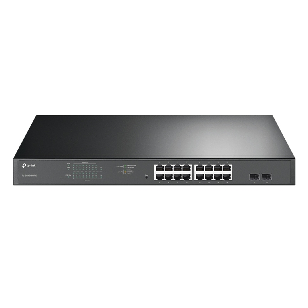 TP-LINK SG1218MPE Switch 16xGB PoE+ 2xSFP 1