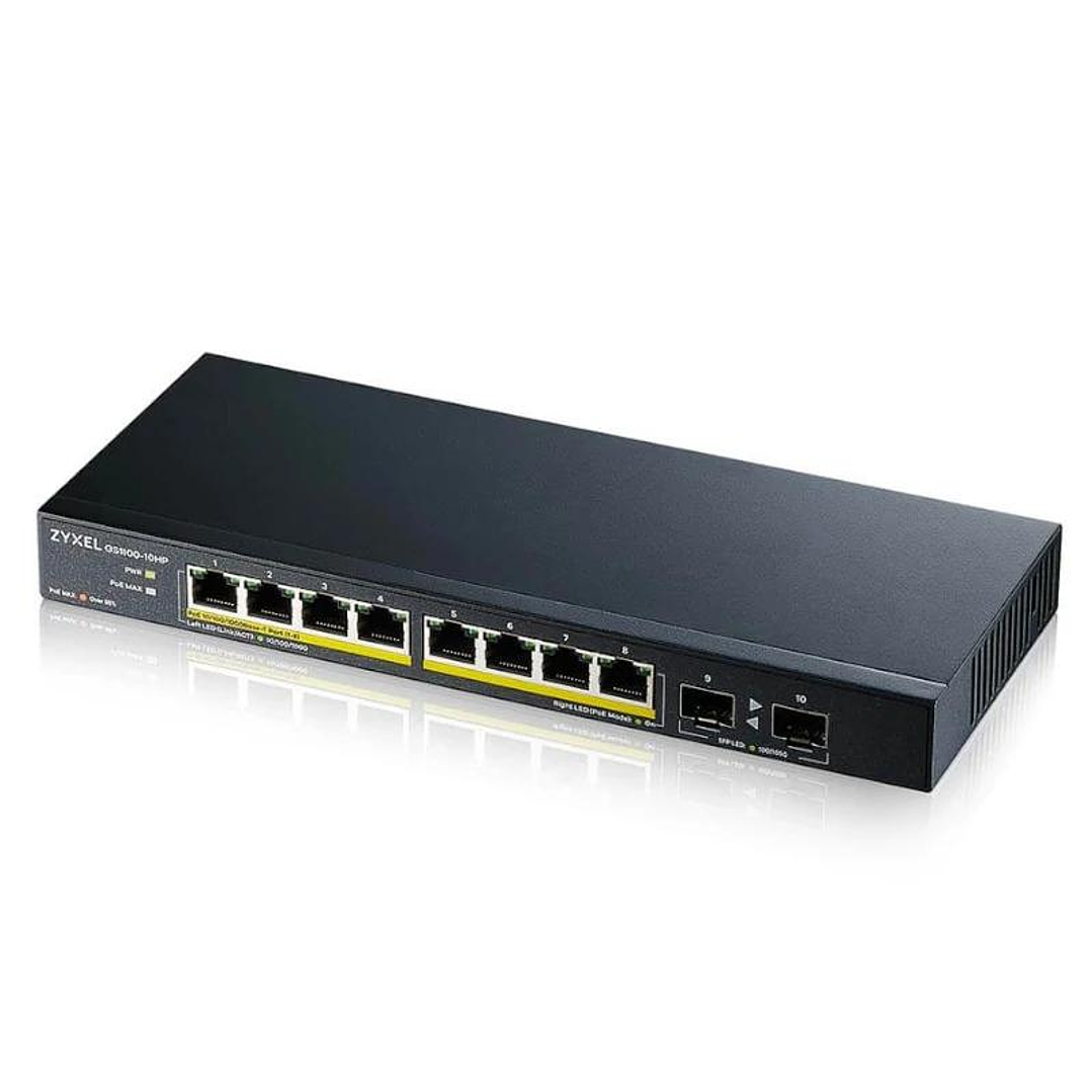 Zyxel GS1100-10HP v2 Switch 8xGbE 120 Watt PoE 2