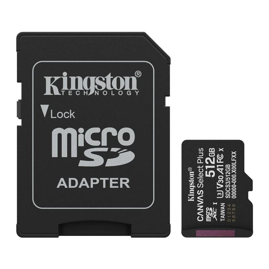Kingston SDCS3/512GB microSDXC Gen3 150MB/s A1 1