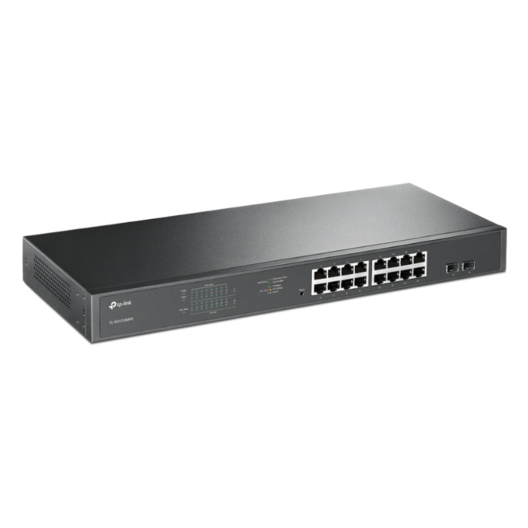 TP-LINK SG1218MPE Switch 16xGB PoE+ 2xSFP 3