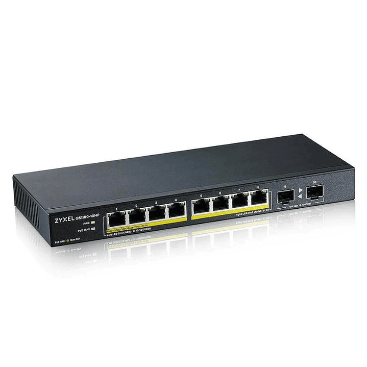 Zyxel GS1100-10HP v2 Switch 8xGbE 120 Watt PoE 3