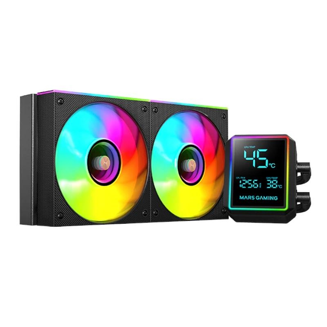 MARS GAMING Refrig. Líquida MLLCDPRO240 AIO Negro 1