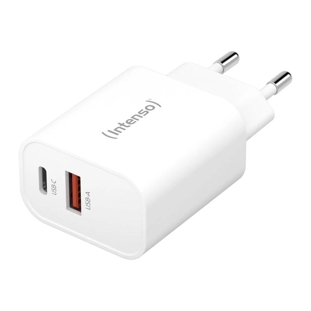 Intenso | Cargador pared W30AC|USB-A y C Negro 1