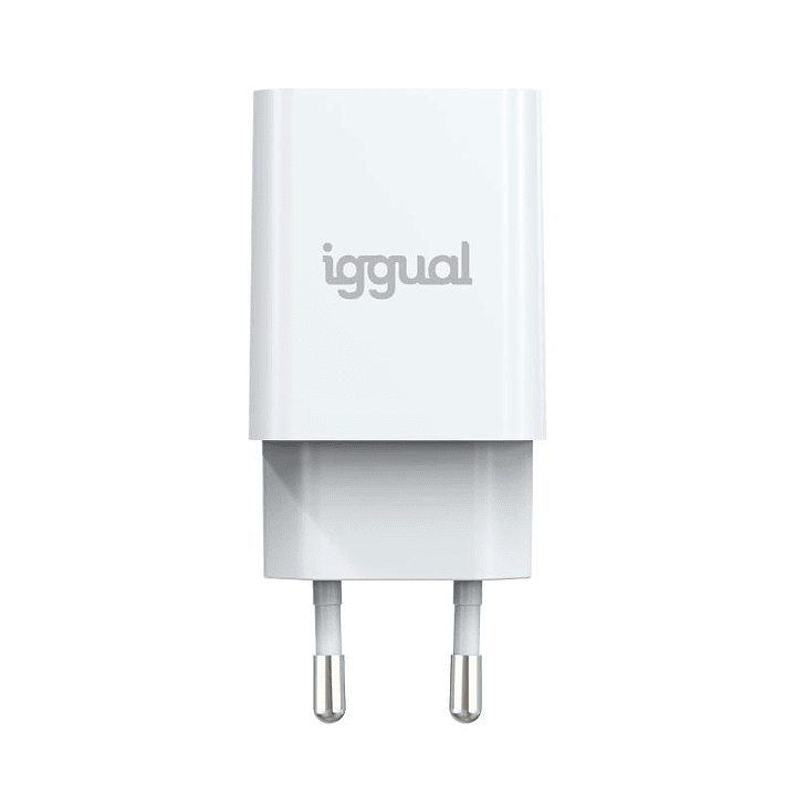 iggual Cargador de pared 1xUSB-A 5V/2.4A (12W) 4