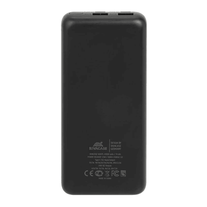 RIVACASE VA1075 QC/PD 45W 20000 mAh black 4