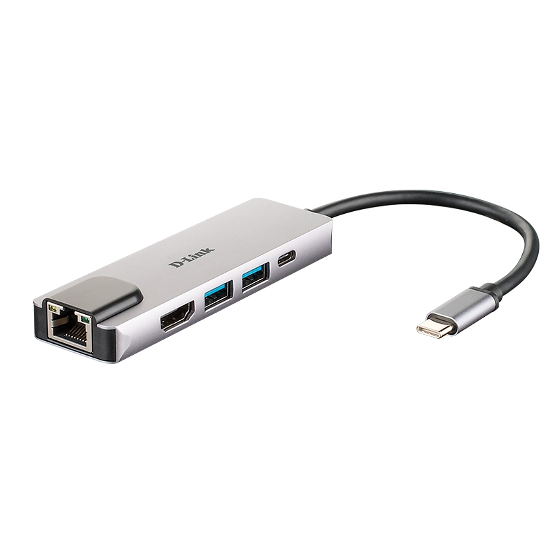 D-Link DUB-M520 Hub USB-C HDMI/2USB 3.0/USB-C/Ethe 1