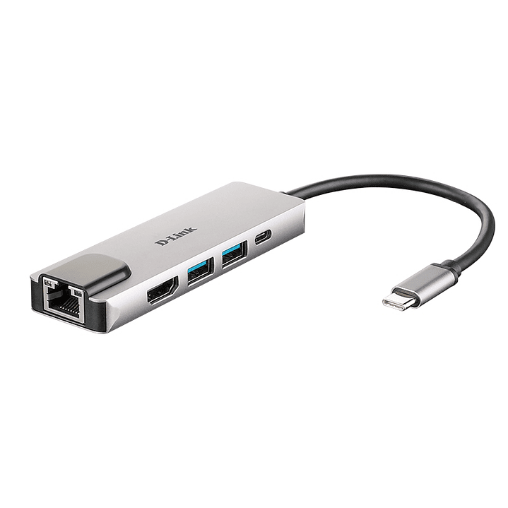 D-Link DUB-M520 Hub USB-C HDMI/2USB 3.0/USB-C/Ethe 1
