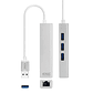 Nanocable Conversor USB 3.0 Ethernet + 3xUSB 3.0 - vignette 1