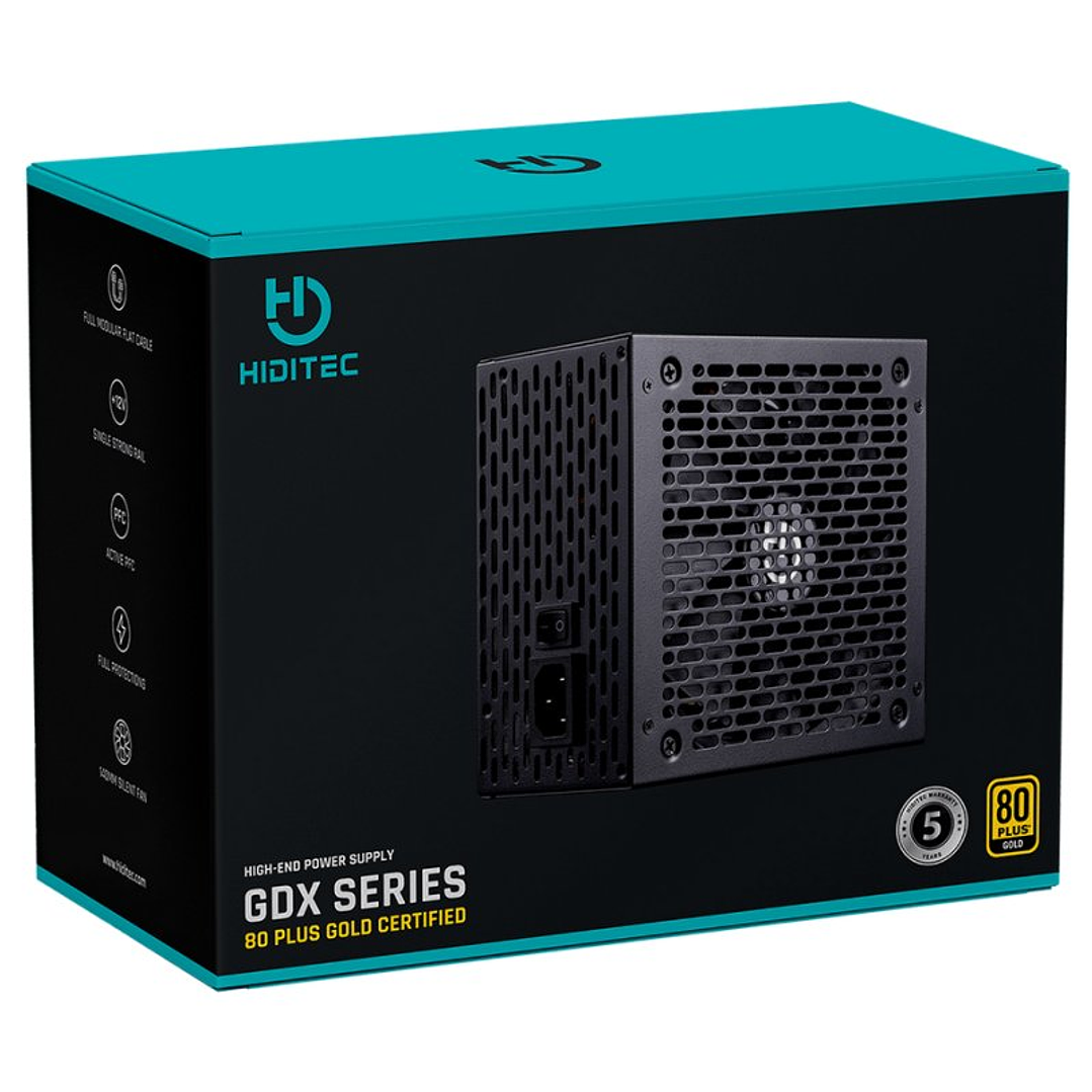 Hiditec Fuente Gaming GDX750 80PLUS Gold Certified 4