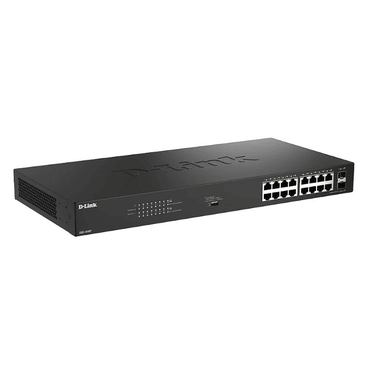 D-Link DGS-1018P/E Switch 16xGbE PoE+ 2xSFP 2