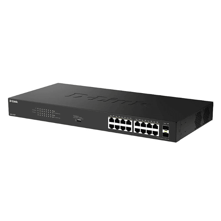 D-Link DGS-1018P/E Switch 16xGbE PoE+ 2xSFP 3