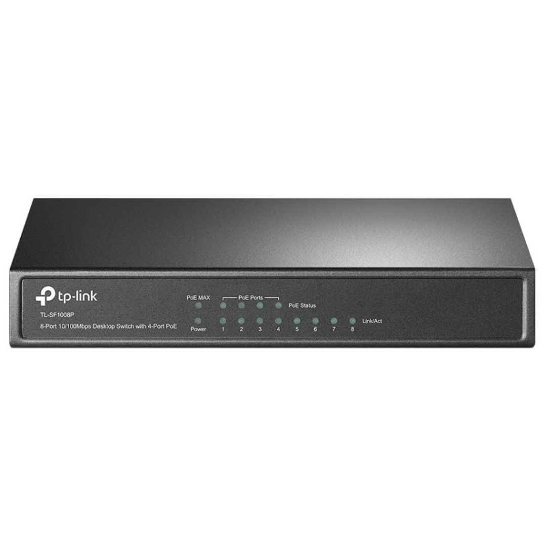 TP-LINK TL-SF1008P Switch 8x10/100Mbps 4xPoE Metal 1