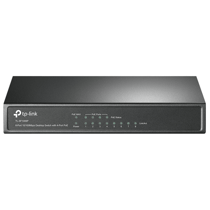 TP-LINK TL-SF1008P Switch 8x10/100Mbps 4xPoE Metal 1