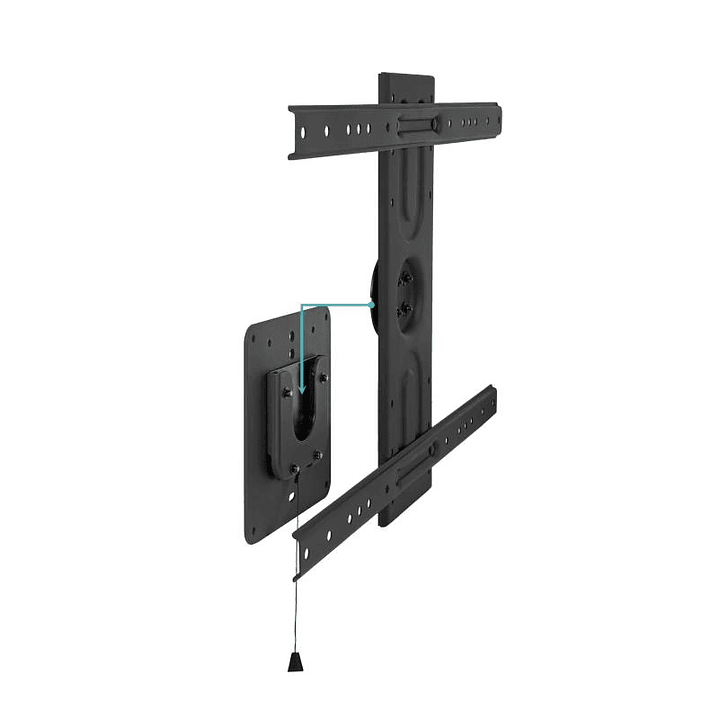 Tooq LP3780F-R Soporte pared rotación 360º Negro 3