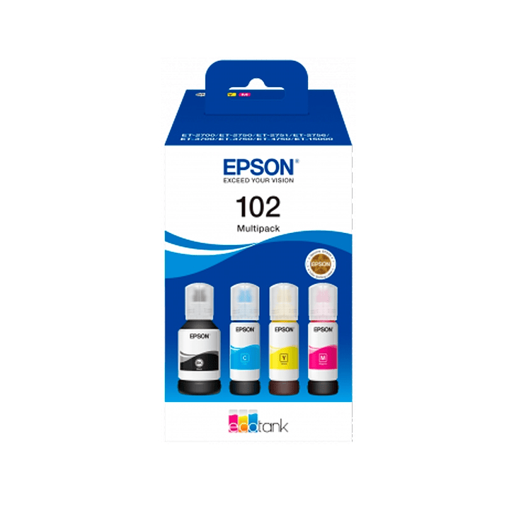 Epson Botellas Multipack Ecotank 102 4 Colores 1
