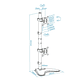 Tooq Soporte mesa DB1703TNV-B  2 brazos Vertical - thumbnail 3