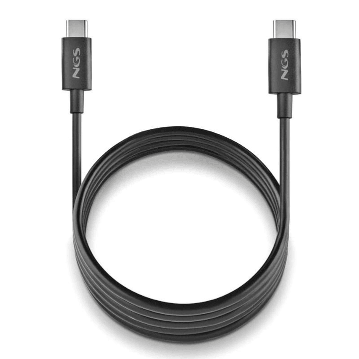 NGS CABLE CARGA RAPIDA USB-C A USB-C 1M NEGRO 1